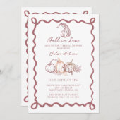 Whimsical Doodle | Rückgang des Brautparty der Lie Einladung (Vorne/Hinten)