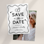 Whimsical Doodle Wedding Save The Date