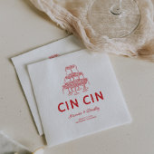 Whimsical Doodle Wedding Serviette