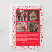 Whimsical Doodle Weihnachten Custom 5 Foto Collage (Rückseite)