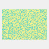 Whimsical Doodles farbiges Wrapping Paper Geschenkpapier Set (Vorderseite 2)