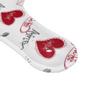 Whimsical Doodles Hand Drawn Valentines Day  Schneidebrett (Ecke)