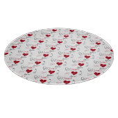 Whimsical Doodles Hand Drawn Valentines Day  Schneidebrett (Ecke)