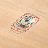 whimsical doodles photo christmas acryleinladungen (Ablage )