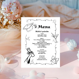 Whimsical Doodles Style Handgezeichneter Abschluss Sockelschild