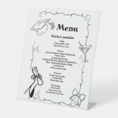 Whimsical Doodles Style Handgezeichneter Abschluss Sockelschild (Vorderseite)