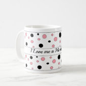 Whimsical Dots Mocha Latte Kaffeetasse (Vorderseite Links)