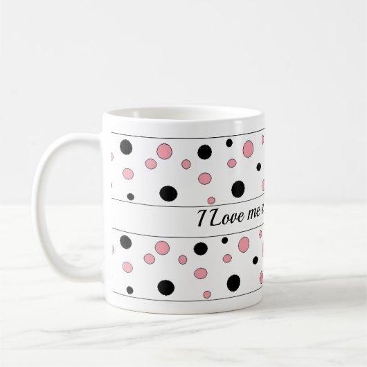 Whimsical Dots Mocha Latte Kaffeetasse (Links)