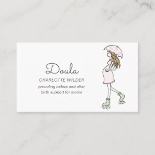 Whimsical Doula Business Card Visitenkarte