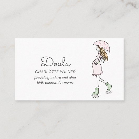 Whimsical Doula Business Card Visitenkarte (Vorderseite)