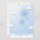 Whimsical Dragon Baby Boy Dusche Einladung (Rückseite)