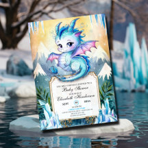 Whimsical Dragon Baby Dusche