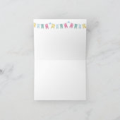 Whimsical Dragon Baby Dusche geklappt Danke Karte (Innenseite)