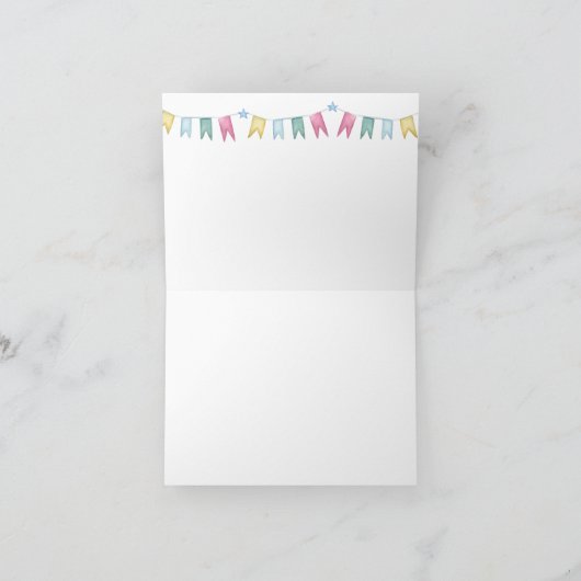 Whimsical Dragon Baby Dusche geklappt Danke Karte (Innenseite)