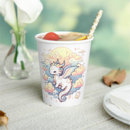 Whimsical Dragon Baby Dusche Pappbecher