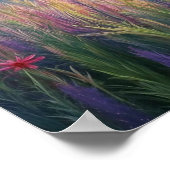 Whimsical Dragon Butterfly in Bloom: kompliziert Poster (Ecke)
