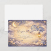 Whimsical Dragon Fantasy Diapper Raffle Begleitkarte (Vorne/Hinten)
