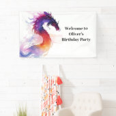 Whimsical Dragon Tale Birthday Banner (Insitu)