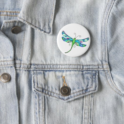 Whimsical Dragonflies Button (Beispiel)