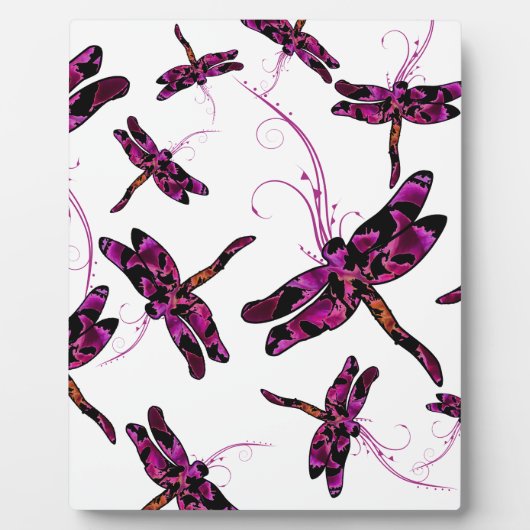 Whimsical Dragonflies Fotoplatte (Vorderseite)