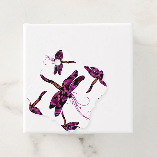 Whimsical Dragonflies Geschenkanhänger (Beispiel)