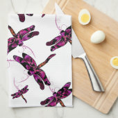 Whimsical Dragonflies Handtuch (Viertel Falte)