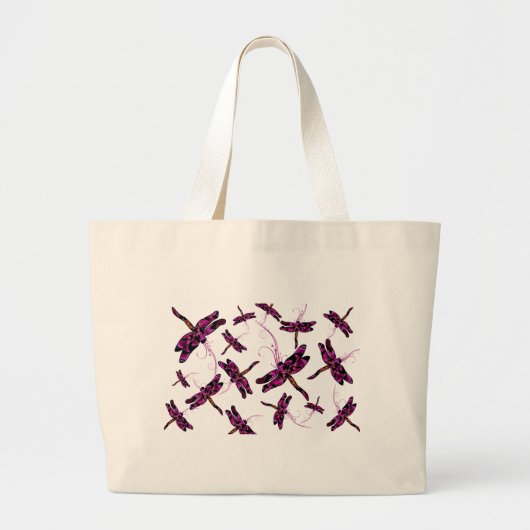 Whimsical Dragonflies Jumbo Stoffbeutel (Vorne)