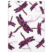 Whimsical Dragonflies Klemmbrett (Rückseite)