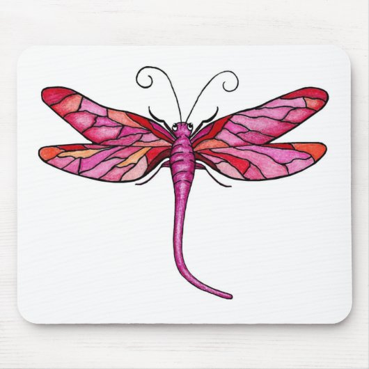 Whimsical Dragonflies Mousepad (Vorne)