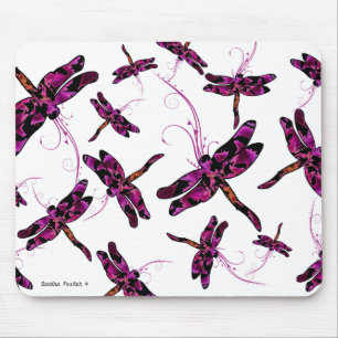 Whimsical Dragonflies Mousepad