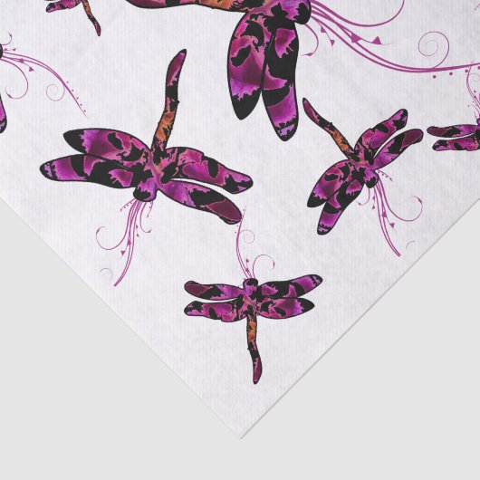 Whimsical Dragonflies Seidenpapier (Ausschnitt)