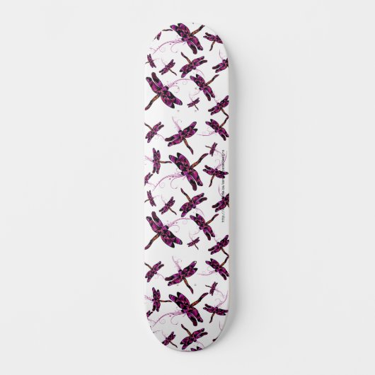 Whimsical Dragonflies Skateboard (Vorderseite)