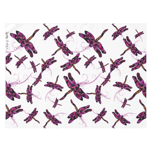 Whimsical Dragonflies Tischdecke (Vorderseite (Horizontal))