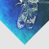 Whimsical Dragonfly Line Zeichnend Tattoo Art Seidenpapier (Ausschnitt)