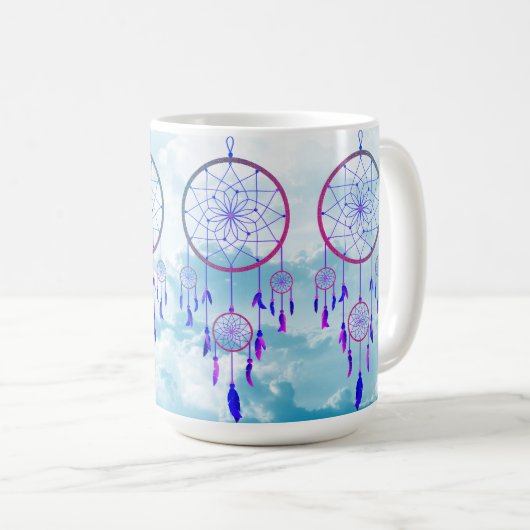 Whimsical Dreamcatcher im Himmel Kaffeetasse (VorderseiteRechts)