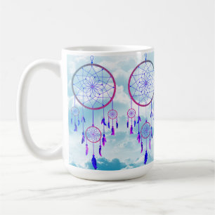 Whimsical Dreamcatcher im Himmel Kaffeetasse