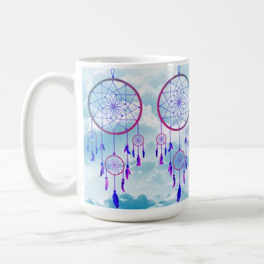 Whimsical Dreamcatcher im Himmel Kaffeetasse (Links)