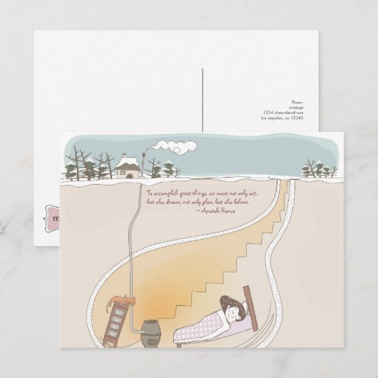 Whimsical Dreamscape 10 Postkarte (Vorne/Hinten)