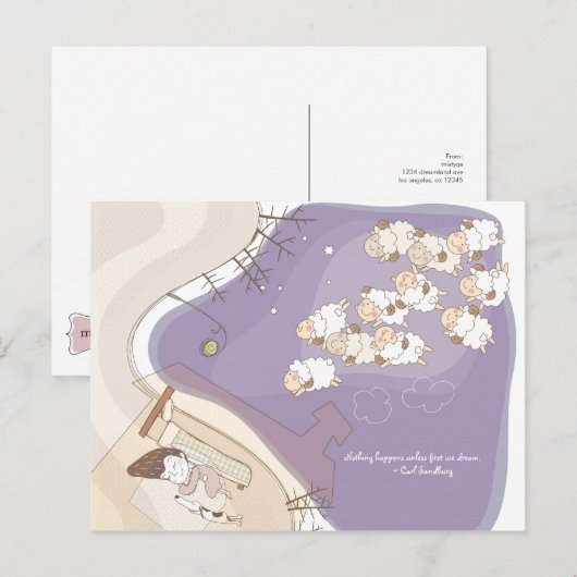 Whimsical Dreamscape 3 Postkarte (Vorne/Hinten)