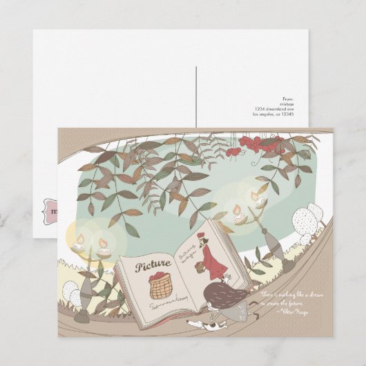Whimsical Dreamscape 9 Postkarte (Vorne/Hinten)