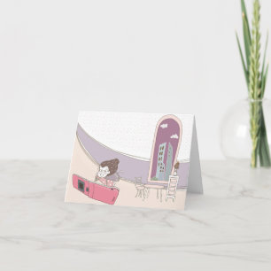 Whimsical Dreamscapes Zitat 6 Grußkarte Karte