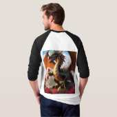 Whimsical Dreamy Dragon T - Shirt (Schwarz voll)
