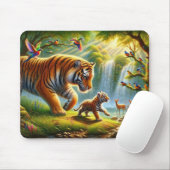 Whimsical Dschungelparadies Malerei Mousepad (Mit Mouse)