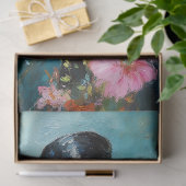 Whimsical Duck in Blue Bonnet Decoupage Seidenpapier (Geschenk)