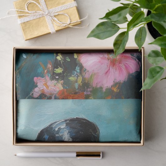 Whimsical Duck in Blue Bonnet Decoupage Seidenpapier (Geschenk)