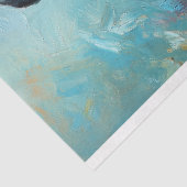 Whimsical Duck in Blue Bonnet Decoupage Seidenpapier (Ausschnitt)