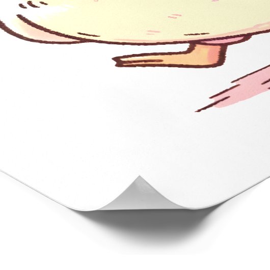 Whimsical Duck Poster (Ecke)