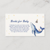 Whimsical Duck Stars Whale Books für Babydusche Begleitkarte (Vorderseite)