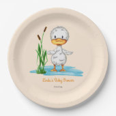 Whimsical Duckling Baby Duckling Pappteller (Vorderseite)