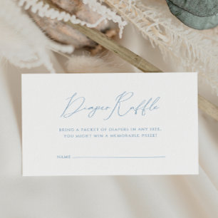 Whimsical Dusty Blue Baby Dusche Windeln Windeln R Begleitkarte